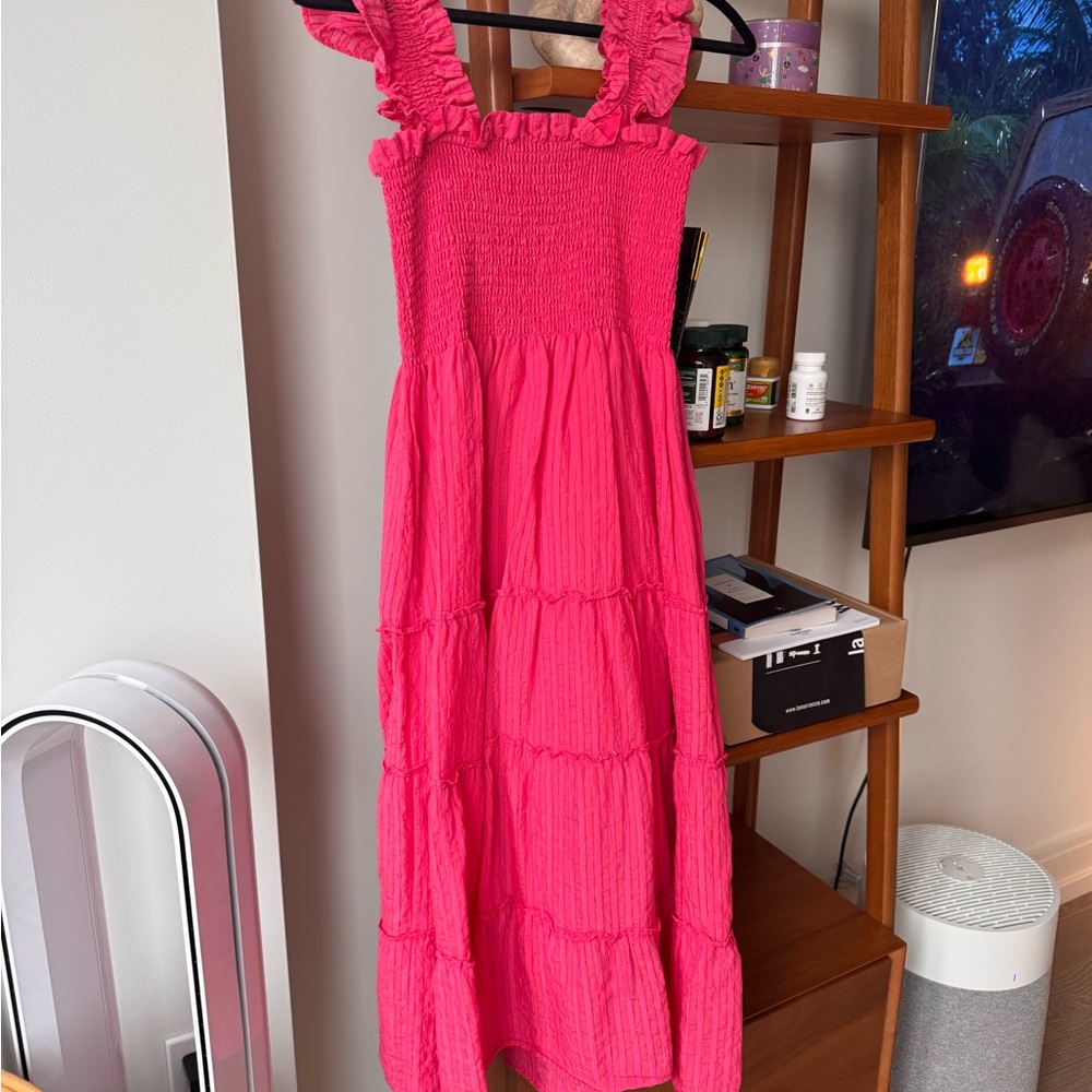 HILL HOUSE HOME Pink Ruffled NAP Dress